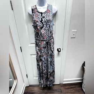 Chico's moroccan dreams Brandi scoop, Maxi dress spiced sienna Size1 US 8 Med